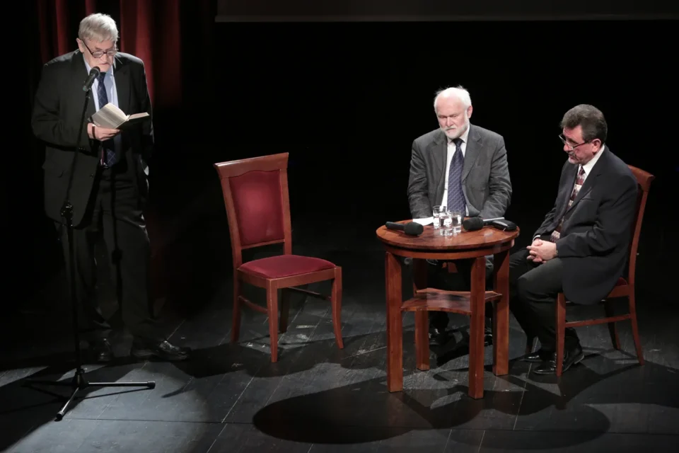 19 03 2015 LUBLIN UL JEZUICKA TEATR STARY  GOSCIE AKCENTU ISTVAN KOVACS - POETA I HISTORYK FOT WOJCIECH NIESPIALOWSKI / TS