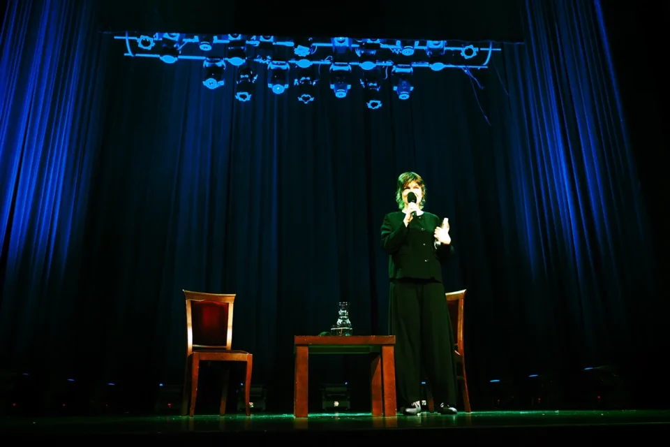 17 11 2015 LUBLIN UL JEZUICKA TEATR STARY BITWA O LITERATURE - NARZECZONA SCHULZA -AGATA TUSZYNSKA FOT WOJCIECH NIESPIALOWSKI / TS