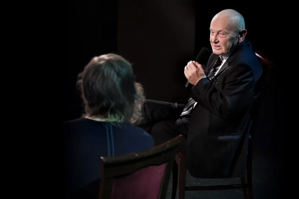 14 11 2017 UL JEZUICKA LUBLIN TEATR STARY BITWA O LITERATURE janusz kukula i grazyna lutoslawska  DOROTA MASLOWSKA FOT DOROTA AWIORKO