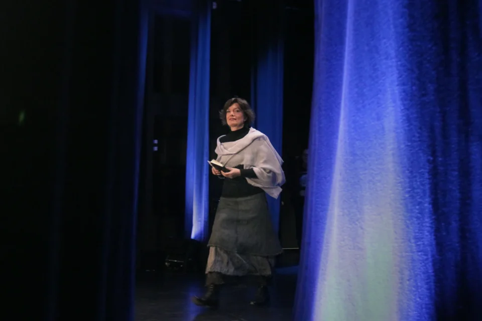 20 11 2012 LUBLIN TEATR STARY BITWA O KULTURE PROWADZENIE GRAZYNA LUTOSLAWSKA GOSCIE MARIUSZ BONASZEWSKI I PAWEL PASSINI FOT DOROTA AWIORKO - KLIMEK