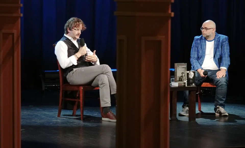 12 06 2018 UL JEZUICKA LUBLIN BITWA O LITERATURE LUKASZ DREWNIAK I ANDRZEJ FRANASZEK TEATR STARY FOT DOROTA AWIORKO