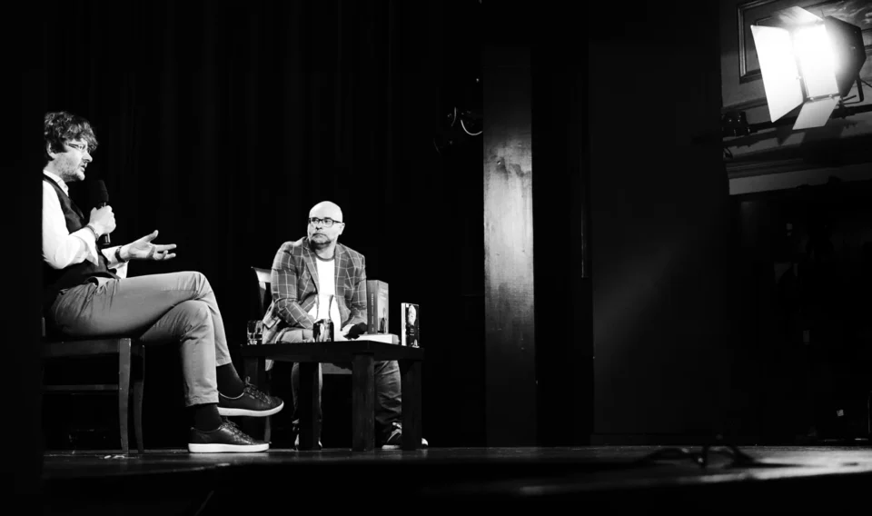 12 06 2018 UL JEZUICKA LUBLIN BITWA O LITERATURE LUKASZ DREWNIAK I ANDRZEJ FRANASZEK TEATR STARY FOT DOROTA AWIORKO