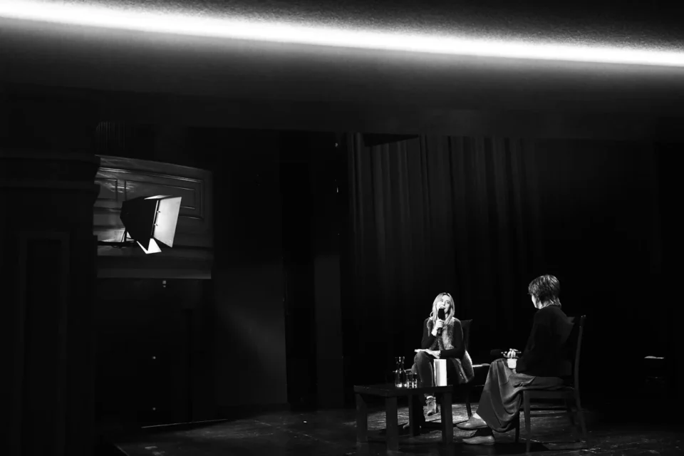 OLYMPUS DIGITAL CAMERA          16 02 2016 BITWA O LITERATURE PROWADZENIE GRAŻYNA LUTOSLAWSKA GOSC ANNA KROL FOT DOROTA AWIORKO