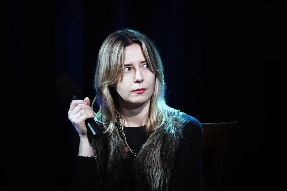 OLYMPUS DIGITAL CAMERA          16 02 2016 BITWA O LITERATURE PROWADZENIE GRAŻYNA LUTOSLAWSKA GOSC ANNA KROL FOT DOROTA AWIORKO