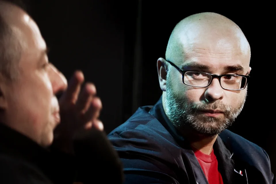 OLYMPUS DIGITAL CAMERA          23 02 2016 BITWA O LITERATURE HLASKO REVISITED PROWADZENIE LUKASZ DREWNIAK GOSC RADOSLAW MLYNARCZYK I KRZYSZTOF VARGA FOT DOROTA AWIORKO