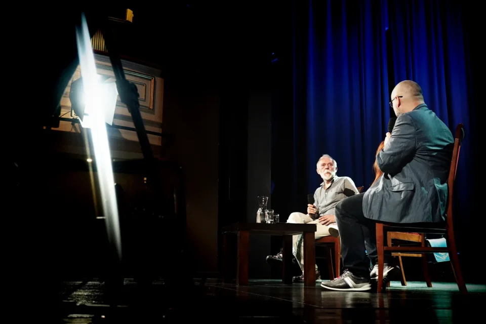 31 05 2016 LUBLIN TEATR STARY Bitwa o literature prowadzenie Lukasz Drewniak goscie Agnieszka Lubomira Piotrowska