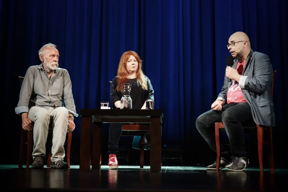 31 05 2016 LUBLIN TEATR STARY Bitwa o literature prowadzenie Lukasz Drewniak goscie Agnieszka Lubomira Piotrowska