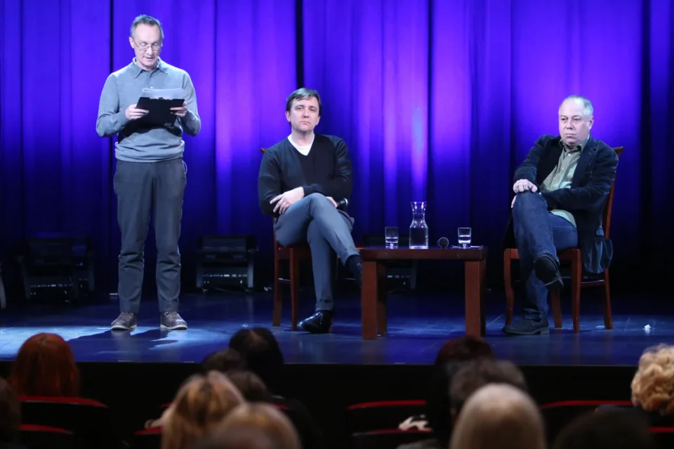 13 01 2015 LUBLIN UL JEZUICKA TEATR STARY BITWA O LITERATURE PROWADZONA PRZEZ KRZYSZTOFA VARGE Z UDZIALEM REZYSERA BORYSA LANKOSZA FOT WOJCIECH NIESPIALOWSKI / TS