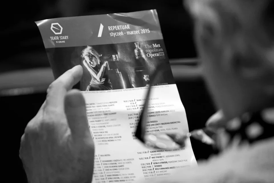 13 01 2015 LUBLIN UL JEZUICKA TEATR STARY BITWA O LITERATURE PROWADZONA PRZEZ KRZYSZTOFA VARGE Z UDZIALEM REZYSERA BORYSA LANKOSZA FOT WOJCIECH NIESPIALOWSKI / TS