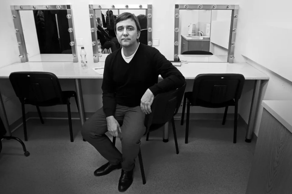 13 01 2015 LUBLIN UL JEZUICKA TEATR STARY BITWA O LITERATURE PROWADZONA PRZEZ KRZYSZTOFA VARGE Z UDZIALEM REZYSERA BORYSA LANKOSZA FOT WOJCIECH NIESPIALOWSKI / TS