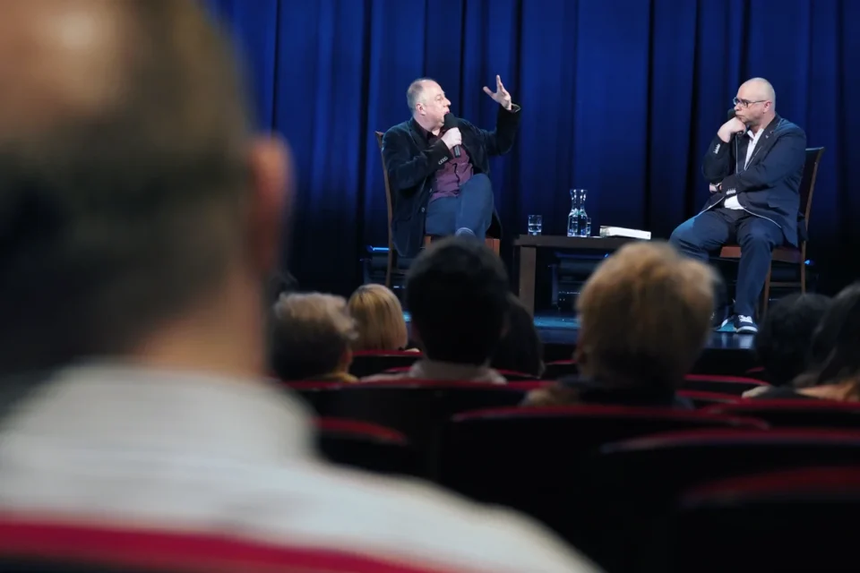 05 05 2015 LUBLIN UL JEZUICKA TEATR STARY BITWA O LITERATURE PREMIERA NOWEJ KSIAZKI KRZYSZTOFA VARGI FOT WOJCIECH NIESPIALOWSKI / TS