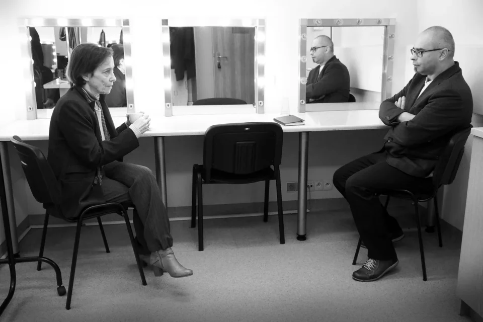 08 12 2015 LUBLIN UL JEZUICKA TEATR STARY BITWA O KULTURE . KANTOR POST MORTEM . GOSC - MALGORZATA DZIEWULSKA FOT WOJCIECH NIESPIALOWSKI / TS