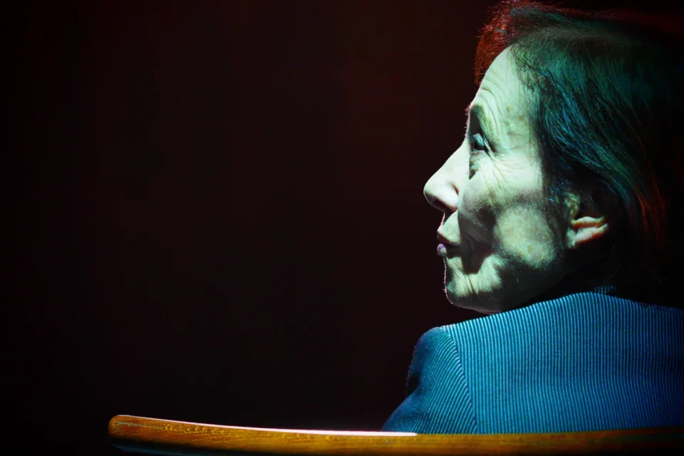 08 12 2015 LUBLIN UL JEZUICKA TEATR STARY BITWA O KULTURE . KANTOR POST MORTEM . GOSC - MALGORZATA DZIEWULSKA FOT WOJCIECH NIESPIALOWSKI / TS