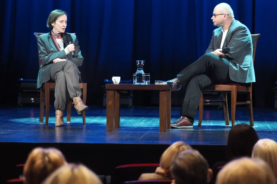 08 12 2015 LUBLIN UL JEZUICKA TEATR STARY BITWA O KULTURE . KANTOR POST MORTEM . GOSC - MALGORZATA DZIEWULSKA FOT WOJCIECH NIESPIALOWSKI / TS