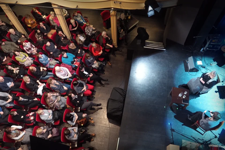 12 01 2016 LUBLIN UL JEZUICKA TEATR STARY BITWA O KULTURE - STANISLAWA CELINSKA " W ZGODZIE ZE SOBA " FOT WOJCIECH NIESPIALOWSKI / TS