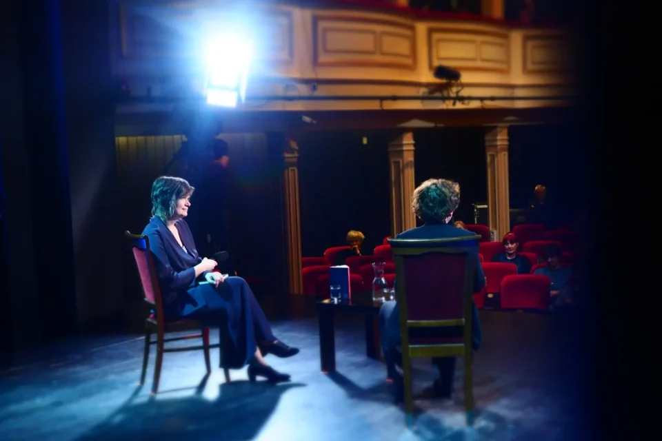 25 04 2017 LUBLIN UL JEZUICKA TEATR STARY BITWA O LITERATURE - EWA KURYLUK PAULINA POLOWNIAK