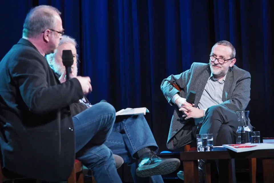 28 02 2017 LUBLIN UL JEZUICKA TEATR STARY BITWA O LITERATURE - BOB DYLAN I SPADEK PO KONTRKULTURZE FOT WOJCIECH NIESPIALOWSKI