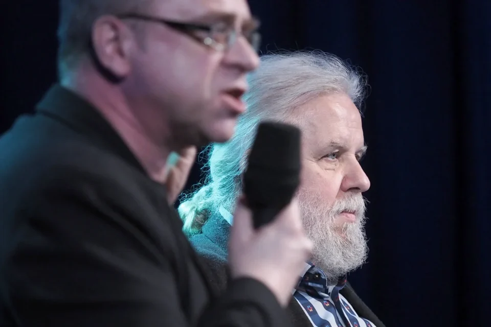 28 02 2017 LUBLIN UL JEZUICKA TEATR STARY BITWA O LITERATURE - BOB DYLAN I SPADEK PO KONTRKULTURZE FOT WOJCIECH NIESPIALOWSKI