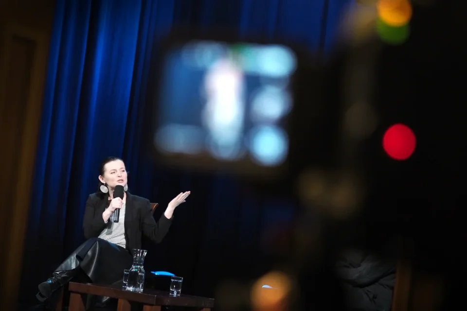 30 11 2015 UL JEZUICKA LUBLIN TEATR STARY KINO W TEATRZE STARYM FILM JEZIORAK - GOSC JOWITA BUDNIK FOT WOJCIECH NIESPIALOWSKI / TS