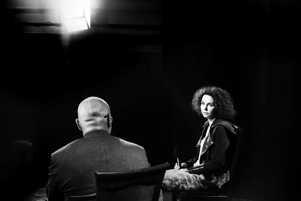 OLYMPUS DIGITAL CAMERA          24 11 2015 UL JEZUICKA LUBLIN TEATR STARY BITWA O KULTURE GOSC Agata Duda - Gracz FOT DOROTA AWIORKO