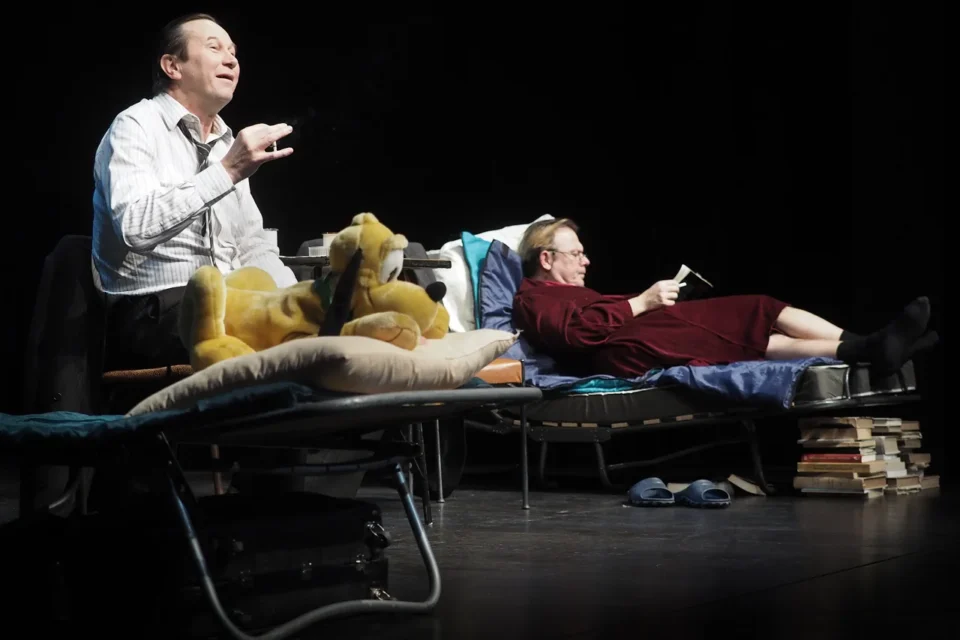 17 12 2016 LUBLIN UL JEZUICKA TEATR STARY " EMIGRANCI " TEATR POLSKI IM ARNOLDA SZYFMANA W WARSZAWIE FOT WOJCIECH NIESPIALOWSKI