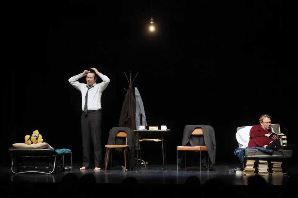 17 12 2016 LUBLIN UL JEZUICKA TEATR STARY " EMIGRANCI " TEATR POLSKI IM ARNOLDA SZYFMANA W WARSZAWIE FOT WOJCIECH NIESPIALOWSKI