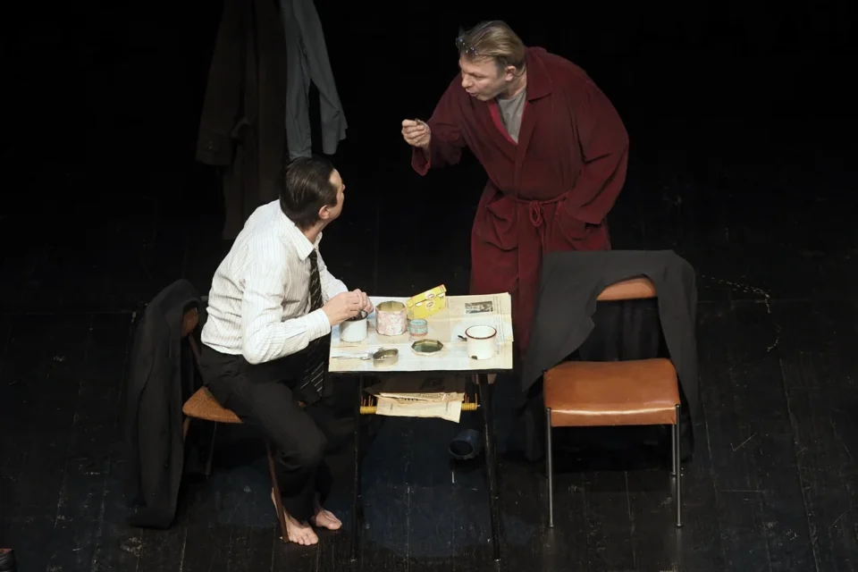 17 12 2016 LUBLIN UL JEZUICKA TEATR STARY " EMIGRANCI " TEATR POLSKI IM ARNOLDA SZYFMANA W WARSZAWIE FOT WOJCIECH NIESPIALOWSKI