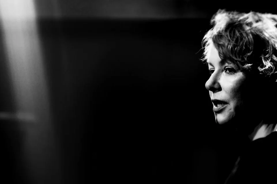 29 11 2016 LUBLIN TEATR STARY spotkanie z Agnieszka Glinska Prowadzenie Magda Sendecka FOT DOROTA AWIORKO