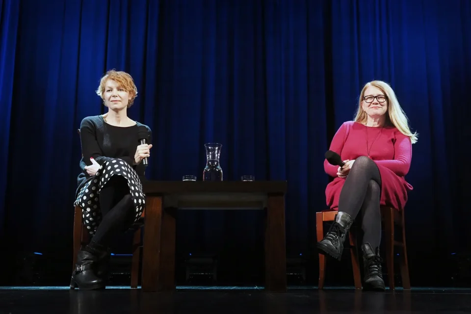 29 11 2016 LUBLIN TEATR STARY spotkanie z Agnieszka Glinska Prowadzenie Magda Sendecka FOT DOROTA AWIORKO