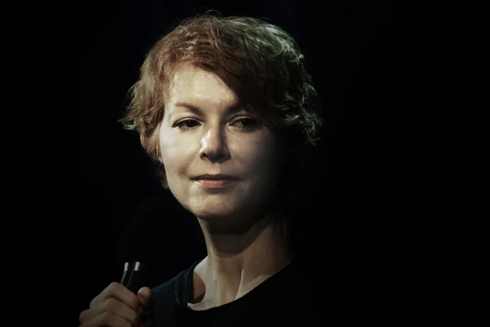 29 11 2016 LUBLIN TEATR STARY spotkanie z Agnieszka Glinska Prowadzenie Magda Sendecka FOT DOROTA AWIORKO