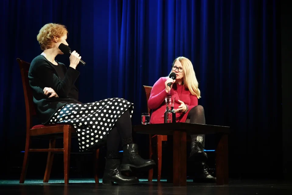 29 11 2016 LUBLIN TEATR STARY spotkanie z Agnieszka Glinska Prowadzenie Magda Sendecka FOT DOROTA AWIORKO