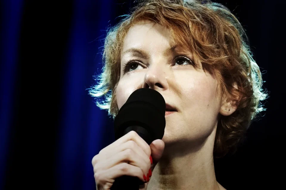 29 11 2016 LUBLIN TEATR STARY spotkanie z Agnieszka Glinska Prowadzenie Magda Sendecka FOT DOROTA AWIORKO