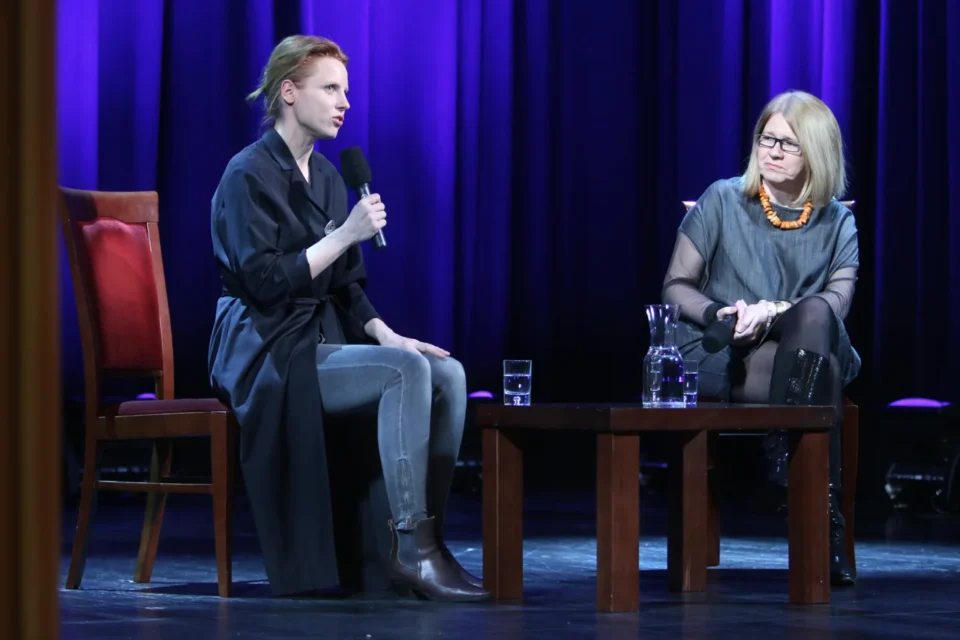 02 03 2015 LUBLIN UL JEZUICKA TEATR STARY KINO W TEATRZE " WALENTYNA " Z UDZIALEM JULII KIJOWSKIEJ FOT WOJCIECH NIESPIALOWSKI / TS