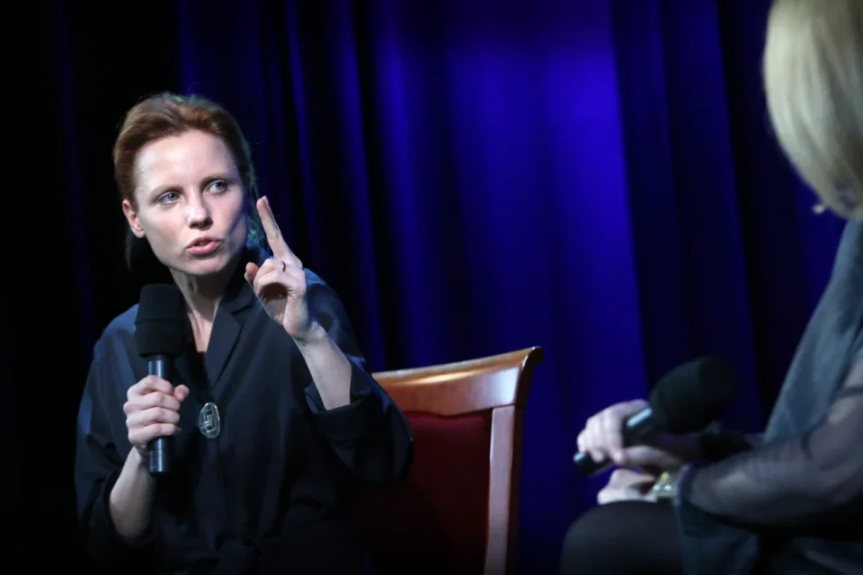 02 03 2015 LUBLIN UL JEZUICKA TEATR STARY KINO W TEATRZE " WALENTYNA " Z UDZIALEM JULII KIJOWSKIEJ FOT WOJCIECH NIESPIALOWSKI / TS