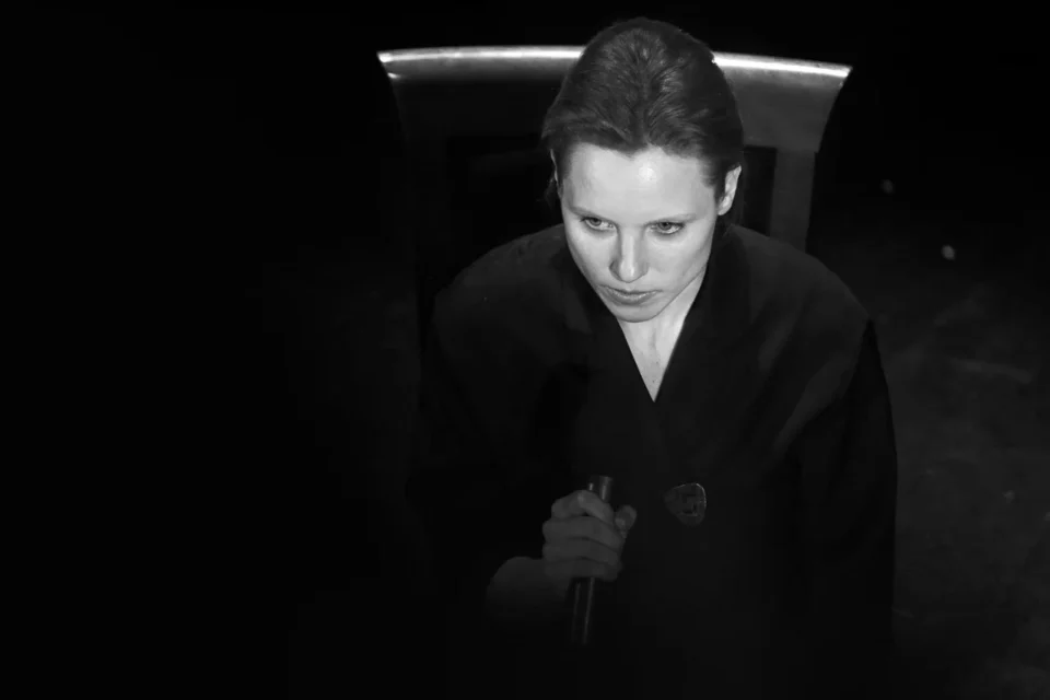 02 03 2015 LUBLIN UL JEZUICKA TEATR STARY KINO W TEATRZE " WALENTYNA " Z UDZIALEM JULII KIJOWSKIEJ FOT WOJCIECH NIESPIALOWSKI / TS