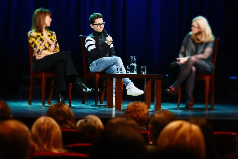 07 12 2015 UL JEZUICKA LUBLIN TEATR STARY KINO W TEATRZE STARYM " W SYPIALNI " KATARZYNA HERMAN I TOMASZ WASILEWSKI FOT WOJCIECH NIESPIALOWSKI / TS