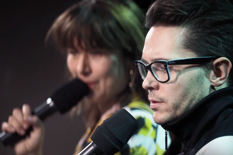 07 12 2015 UL JEZUICKA LUBLIN TEATR STARY KINO W TEATRZE STARYM " W SYPIALNI " KATARZYNA HERMAN I TOMASZ WASILEWSKI FOT WOJCIECH NIESPIALOWSKI / TS