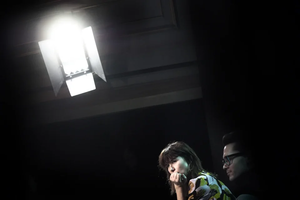 07 12 2015 UL JEZUICKA LUBLIN TEATR STARY KINO W TEATRZE STARYM " W SYPIALNI " KATARZYNA HERMAN I TOMASZ WASILEWSKI FOT WOJCIECH NIESPIALOWSKI / TS