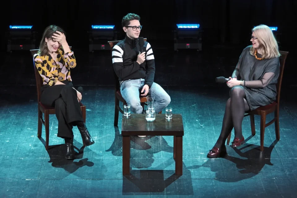 07 12 2015 UL JEZUICKA LUBLIN TEATR STARY KINO W TEATRZE STARYM " W SYPIALNI " KATARZYNA HERMAN I TOMASZ WASILEWSKI FOT WOJCIECH NIESPIALOWSKI / TS