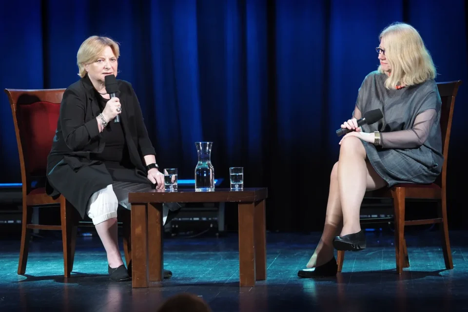 08 06 2015 LUBLIN UL JEZUICKA TEATR STARY KINO W TEATRZE PROWADZENIE: MAGDALENA SENDECKA GOSC: MAGDALENA LAZARKIEWICZ FOT WOJCIECH NIESPIALOWSKI / TS