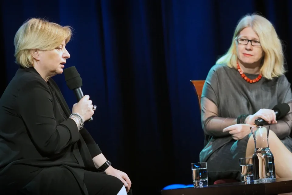 08 06 2015 LUBLIN UL JEZUICKA TEATR STARY KINO W TEATRZE PROWADZENIE: MAGDALENA SENDECKA GOSC: MAGDALENA LAZARKIEWICZ FOT WOJCIECH NIESPIALOWSKI / TS