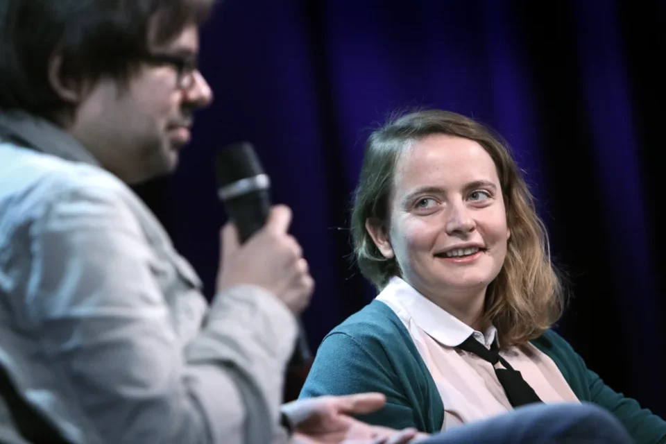 16 02 2015 LUBLIN UL JEZUICKA TEATR STARY KINO W TEATRZE Z UDZIALEM ALEKSANDRY GOWIN I IRENEUSZA GRZYBA FOT WOJCIECH NIESPIALOWSKI / TS