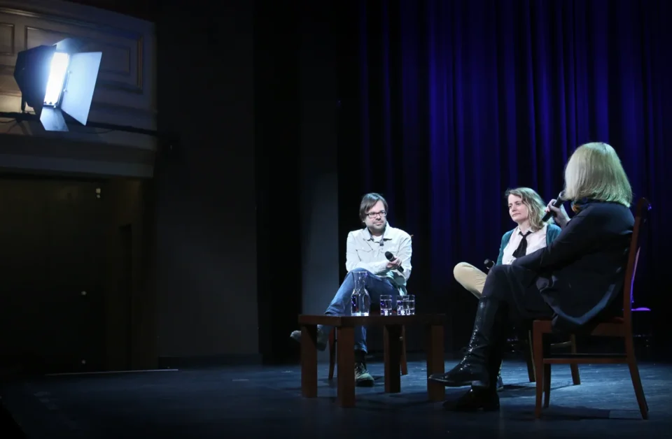 16 02 2015 LUBLIN UL JEZUICKA TEATR STARY KINO W TEATRZE Z UDZIALEM ALEKSANDRY GOWIN I IRENEUSZA GRZYBA FOT WOJCIECH NIESPIALOWSKI / TS