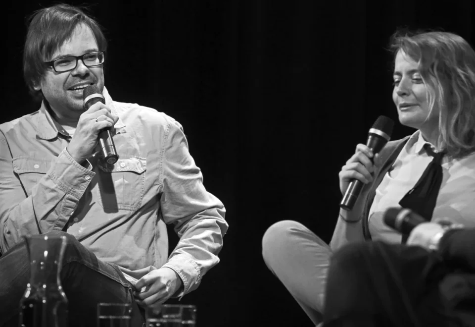 16 02 2015 LUBLIN UL JEZUICKA TEATR STARY KINO W TEATRZE Z UDZIALEM ALEKSANDRY GOWIN I IRENEUSZA GRZYBA FOT WOJCIECH NIESPIALOWSKI / TS