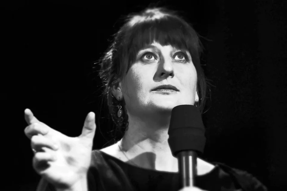 09 05 2016 LUBLIN UL JEZUICKA TEATR STARYKINO W TEATRZE PROWADZENIE: MAGDALENA SENDECKA GOSC: ZUZANNA SOLAKIEWICZ FOT WOJCIECH NIESPIALOWSKI