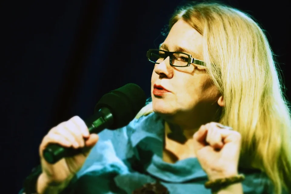 09 05 2016 LUBLIN UL JEZUICKA TEATR STARYKINO W TEATRZE PROWADZENIE: MAGDALENA SENDECKA GOSC: ZUZANNA SOLAKIEWICZ FOT WOJCIECH NIESPIALOWSKI