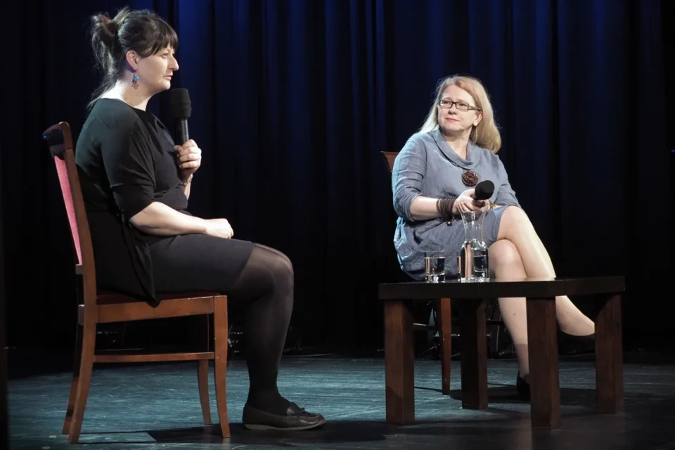 09 05 2016 LUBLIN UL JEZUICKA TEATR STARYKINO W TEATRZE PROWADZENIE: MAGDALENA SENDECKA GOSC: ZUZANNA SOLAKIEWICZ FOT WOJCIECH NIESPIALOWSKI