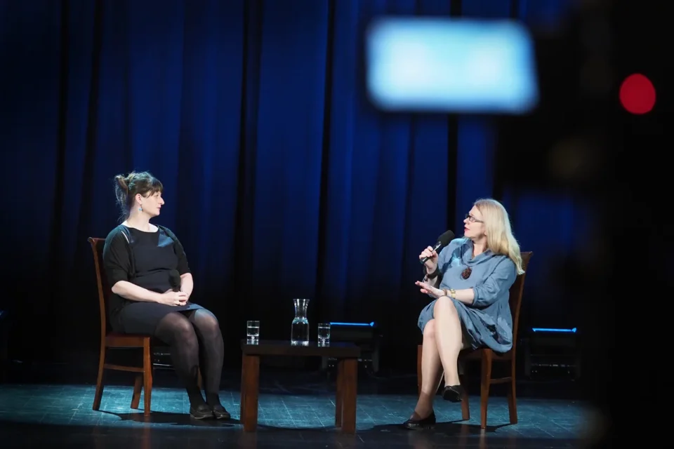 09 05 2016 LUBLIN UL JEZUICKA TEATR STARYKINO W TEATRZE PROWADZENIE: MAGDALENA SENDECKA GOSC: ZUZANNA SOLAKIEWICZ FOT WOJCIECH NIESPIALOWSKI