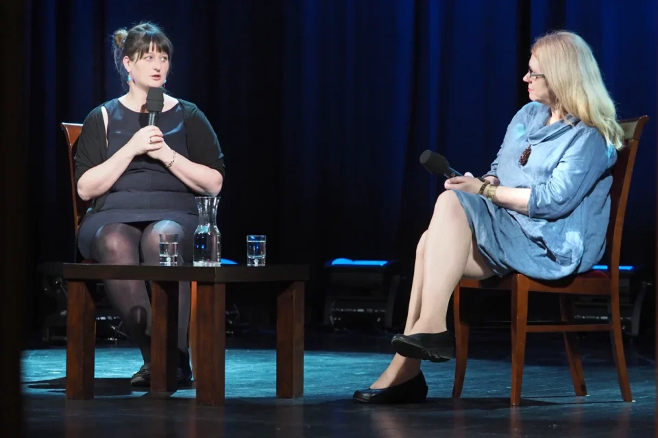 09 05 2016 LUBLIN UL JEZUICKA TEATR STARYKINO W TEATRZE PROWADZENIE: MAGDALENA SENDECKA GOSC: ZUZANNA SOLAKIEWICZ FOT WOJCIECH NIESPIALOWSKI