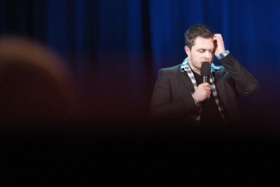 11 04 2016 LUBLIN UL JEZUICKA TEATR STARY KINO W TEATRZE PROWADZENIE: MAGDALENA SENDECKA GOSC: TOMASZ SCHUCHARDT FOT WOJCIECH NIESPIALOWSKI / TS